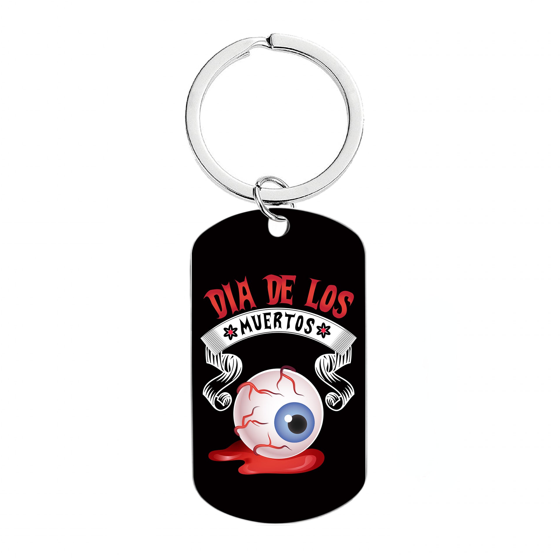 Wholesale Halloween Mexican Style Calavera Skull Metal Keychain